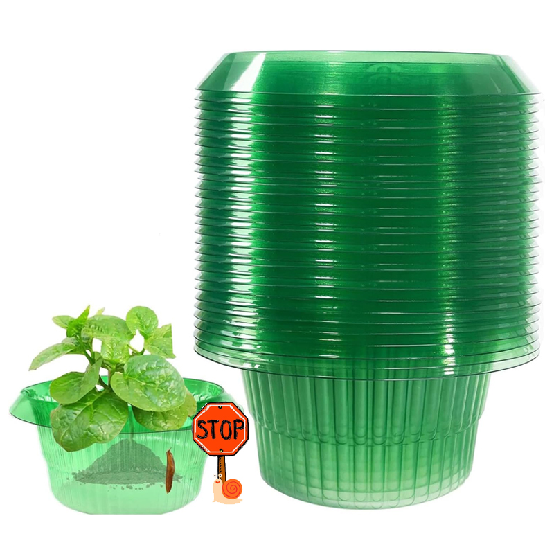 Smart Home Green - 5-25Pcs Plants Slug Protection Rings Green