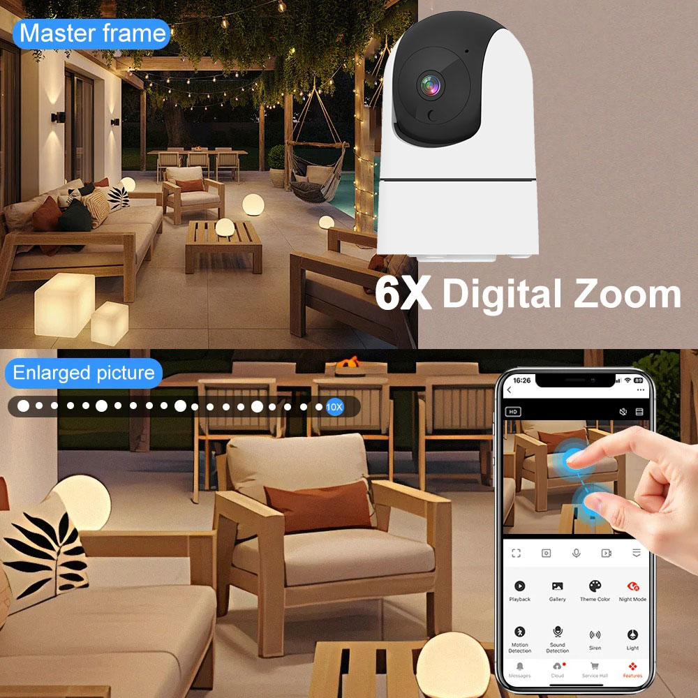 Smart Home Battery Camera Ezviz - 6MP WiFi Camera Tuya Smart Home