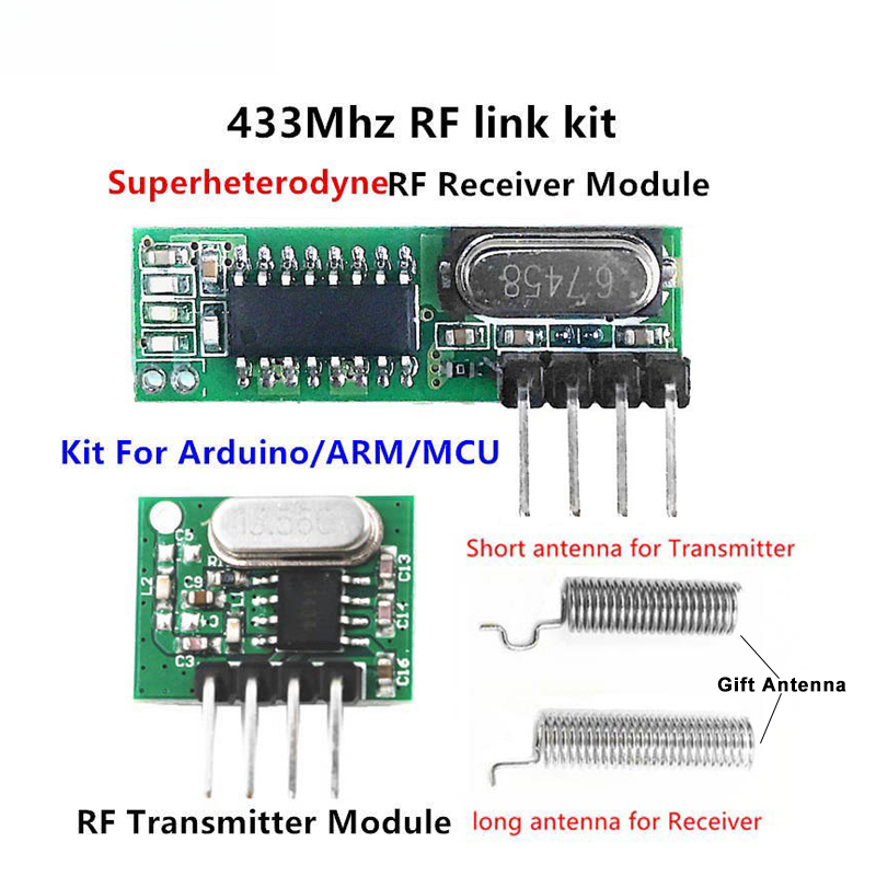 Smart Home Kit For Arduino - Superheterodyne RF Transceiver Module 433MHz For