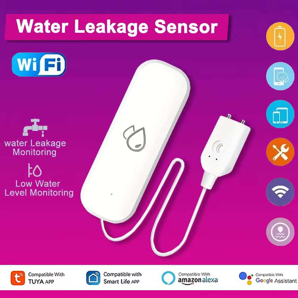 Smart Home Green - Tuya WiFi Water Leakage Alarm Sensor