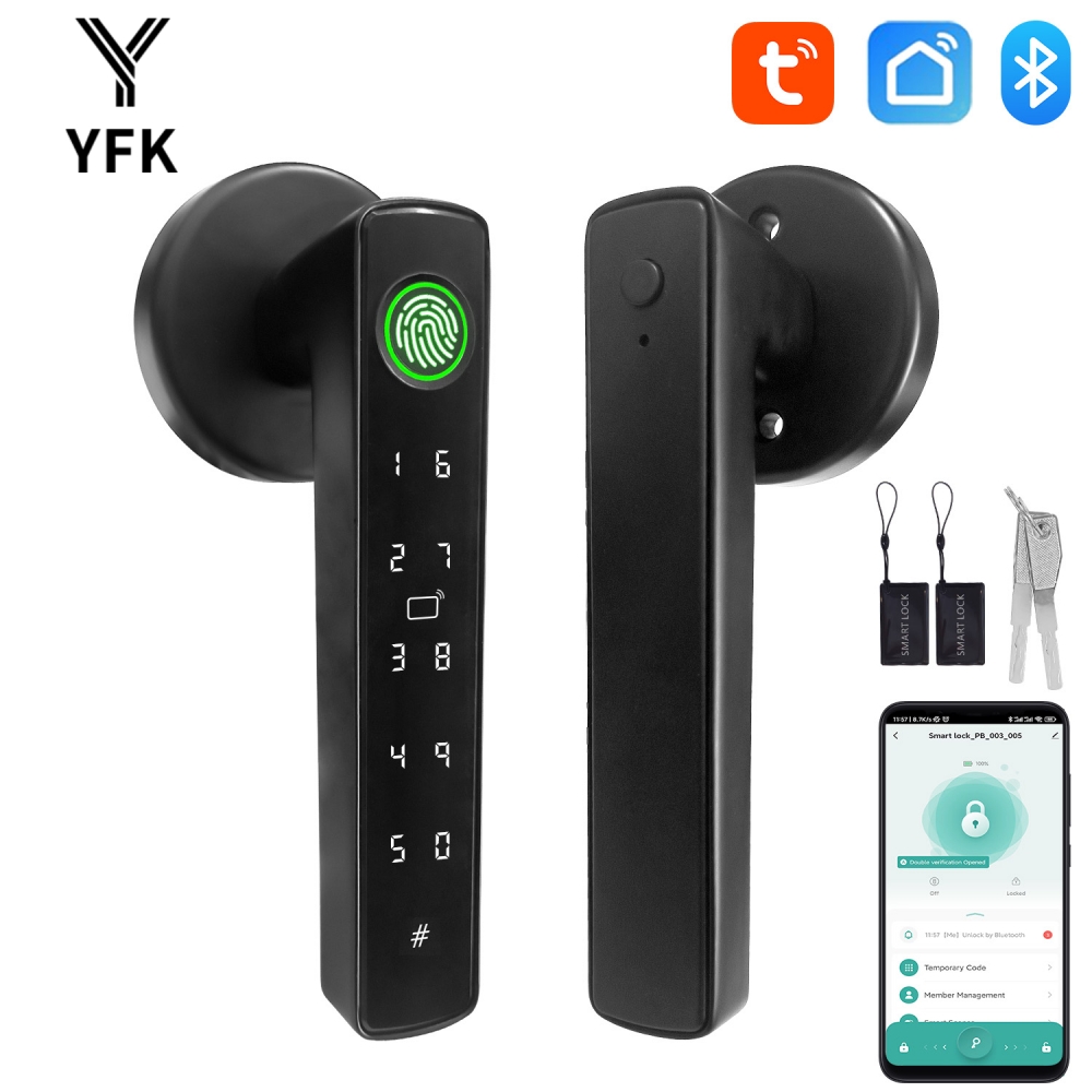 Smart Home Green - YFK Tuya 5-in-1 Smart Door Handle