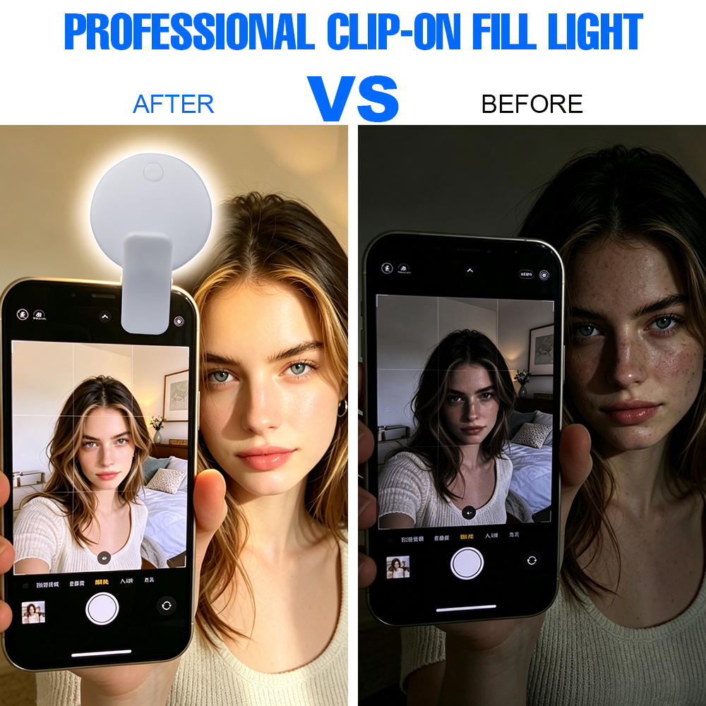 Portable Clip‑on Selfie Fill L - Smart Home Energy ulasan dan harga
