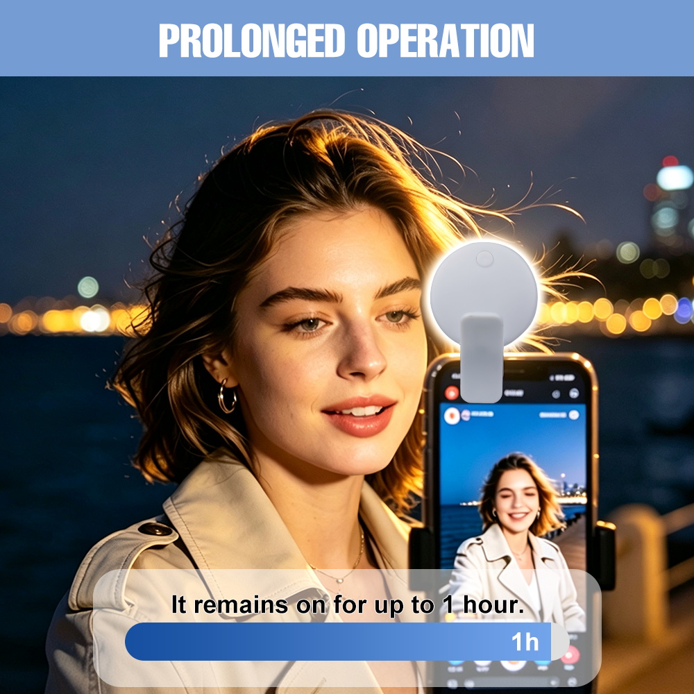 Portable Clip‑on Selfie Fill L - Smart Home Energy ulasan dan harga