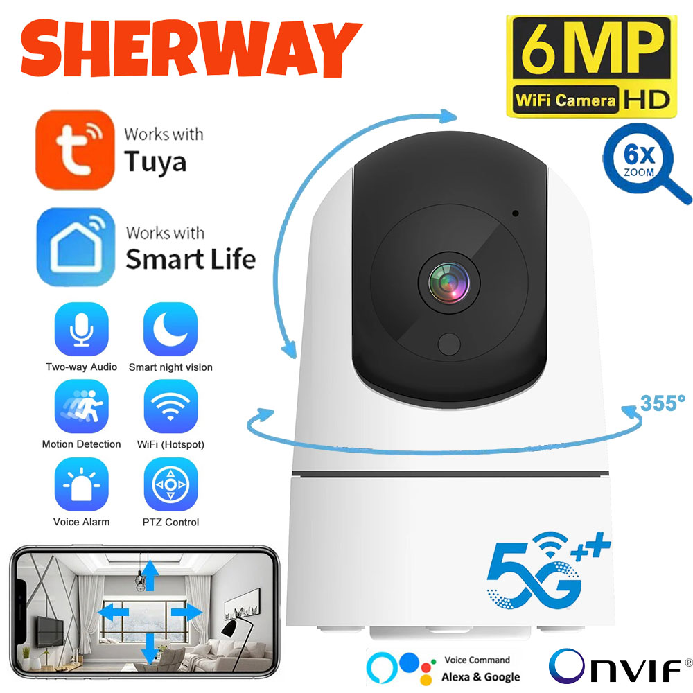 6MP WiFi Camera Tuya Smart Hom - Smart Home Battery Camera Ezviz ulasan dan harga