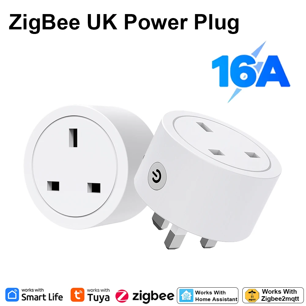 Zigbee Smart Plug 16A UK Socke - Smart Home Energy ulasan dan harga