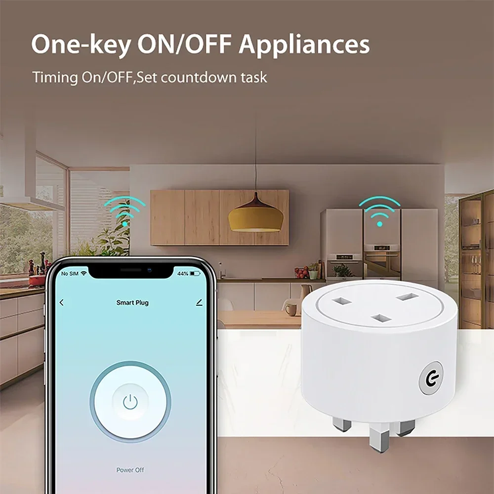 Zigbee Smart Plug 16A UK Socke - Smart Home Energy ulasan dan harga