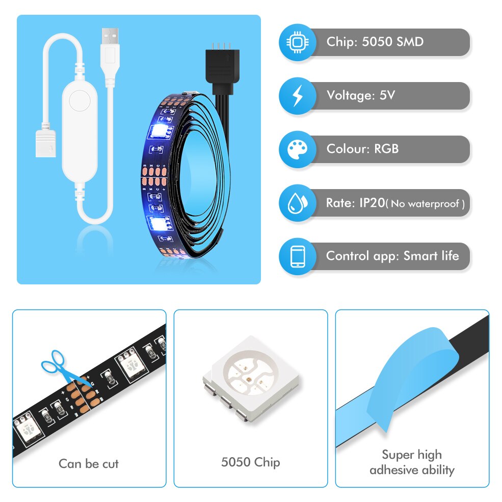 Tuya Zigbee Smart Led Lights F - Smart Home Llm ulasan dan harga