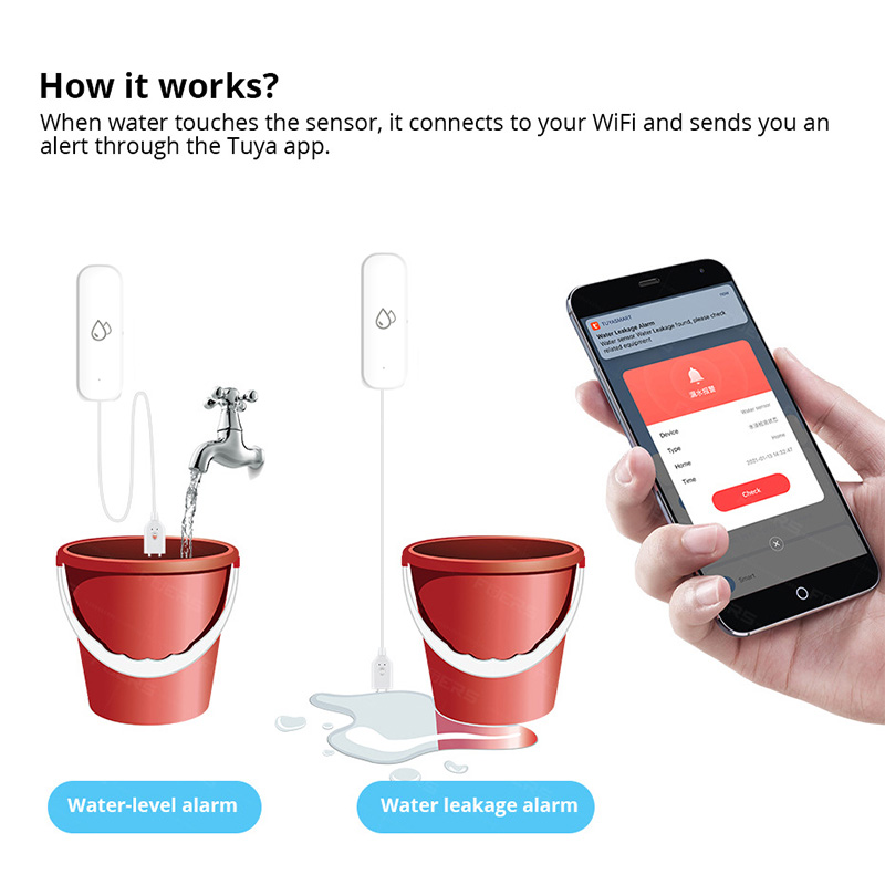 Tuya WiFi Water Leakage Alarm  - Smart Home Green ulasan dan harga