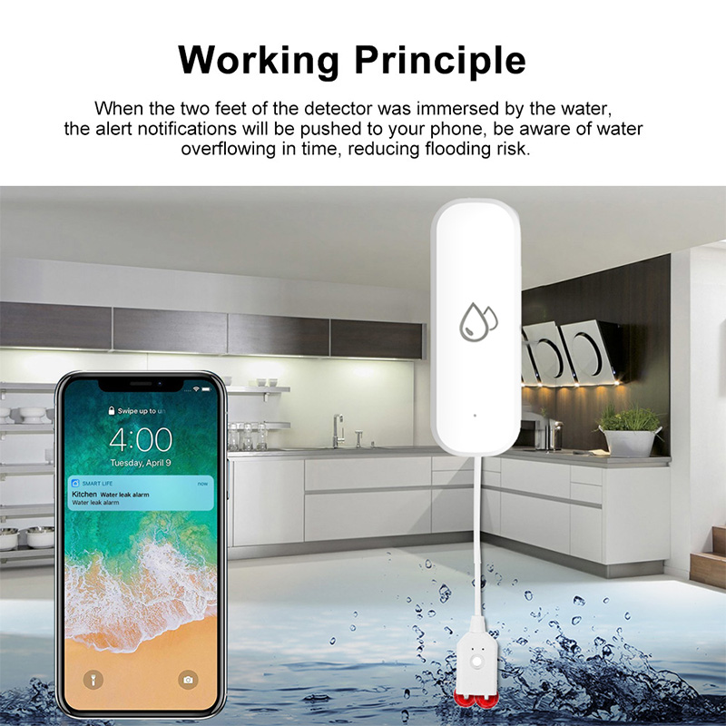 Tuya WiFi Water Leakage Alarm  - Smart Home Green ulasan dan harga