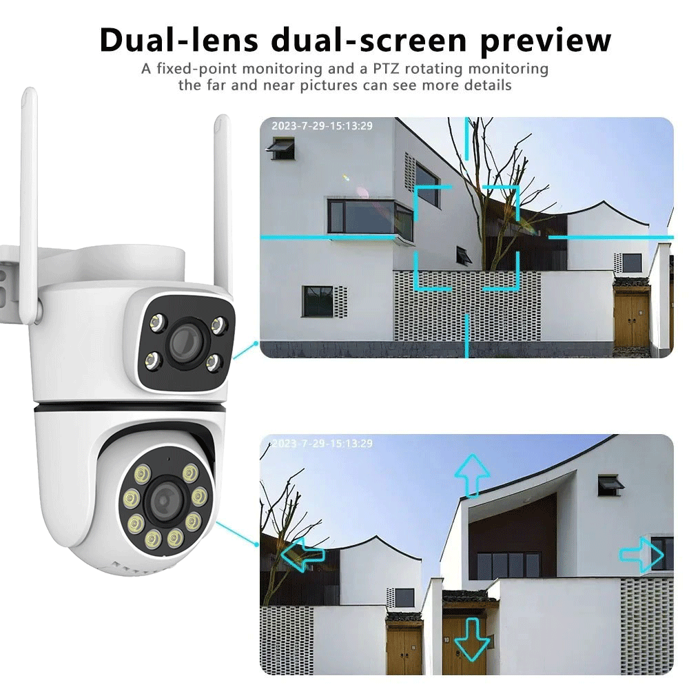 10MP Tuya 5G Wifi PTZ Camera 4 - Smart Home Battery Camera Ezviz ulasan dan harga