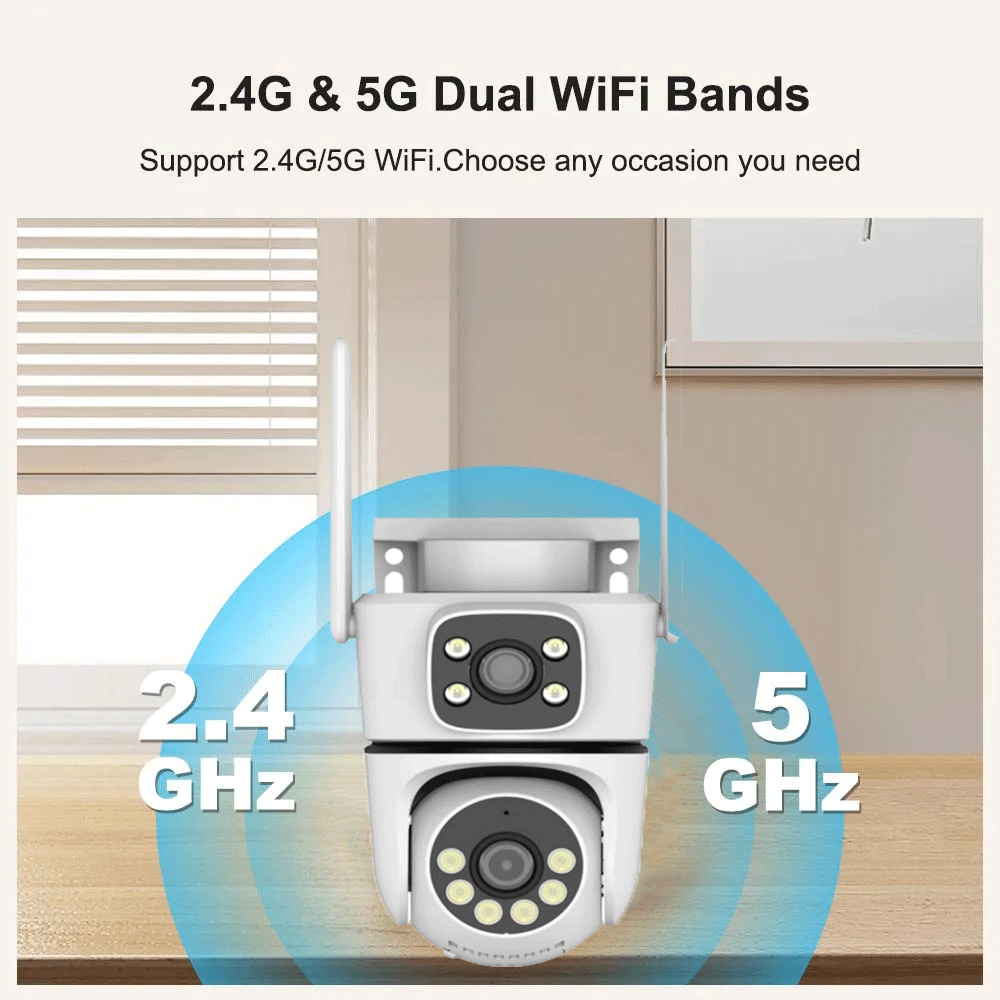 10MP Tuya 5G Wifi PTZ Camera 4 - Smart Home Battery Camera Ezviz ulasan dan harga
