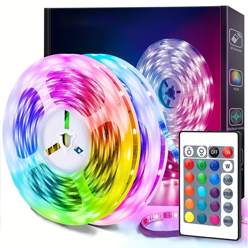 Smart LED Strip Lights with 24 - Smart Home Llm ulasan dan harga