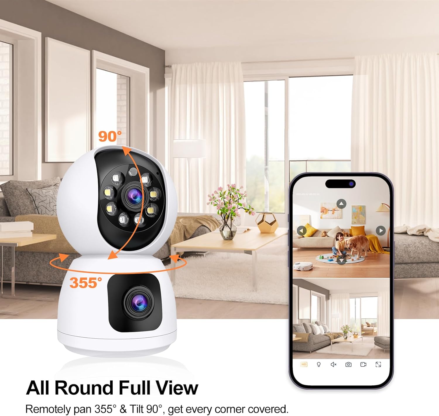 ANSVICAM Tuya Smart 4K 8MP Dua - Smart Home Battery Camera Ezviz ulasan dan harga