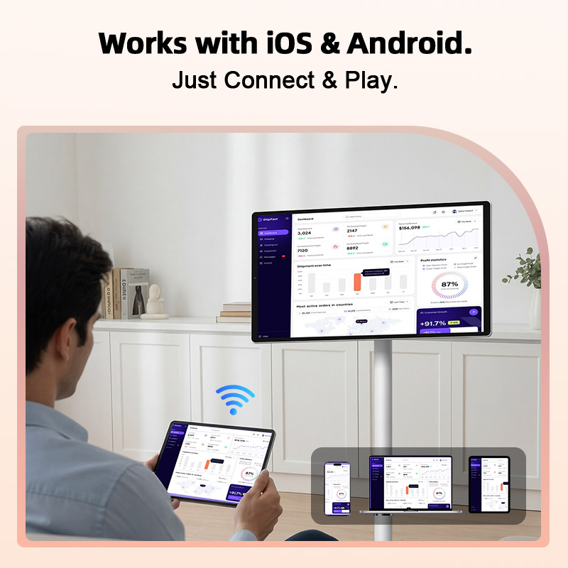 21.5 Inch IPS Android TV Telev - Smart Home Uses ulasan dan harga