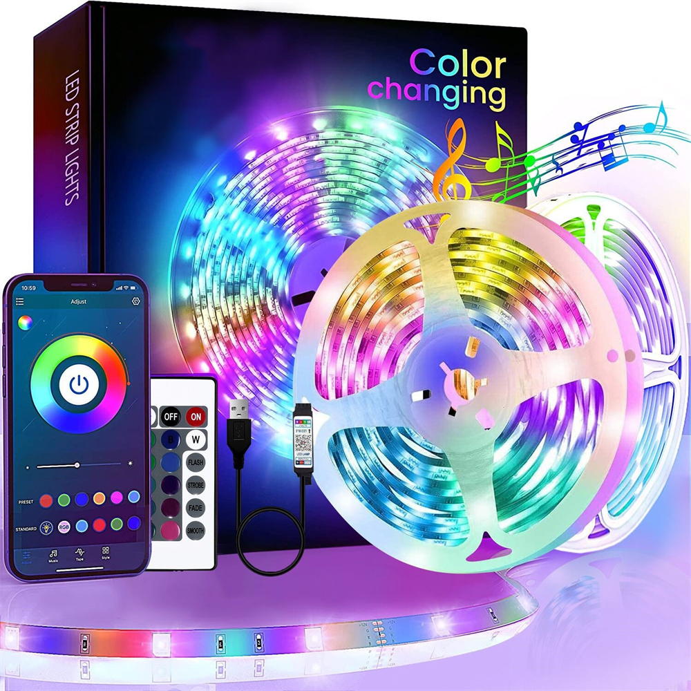 Smart Led Strip Lights Music S - Smart Home Llm ulasan dan harga