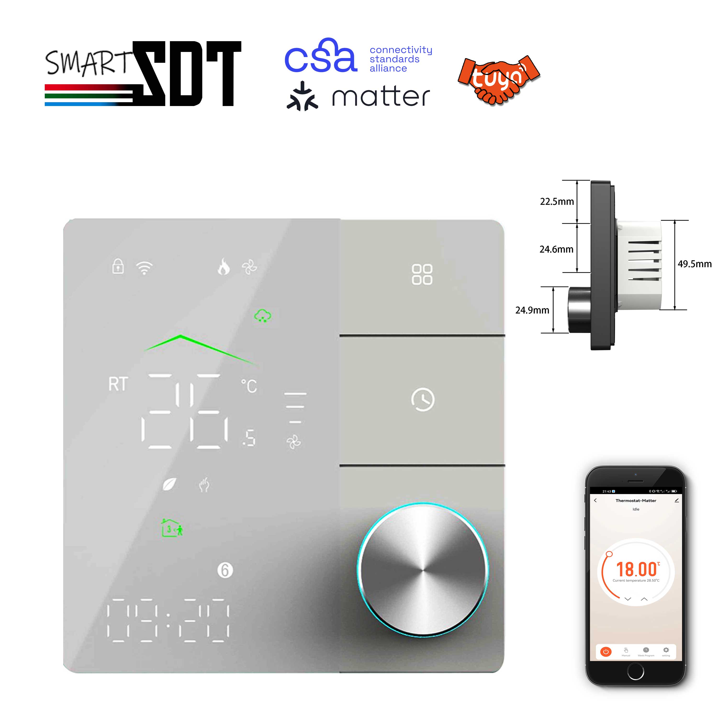 24V 110V 220V Heating Thermost - Smart Home Hub Apple ulasan dan harga