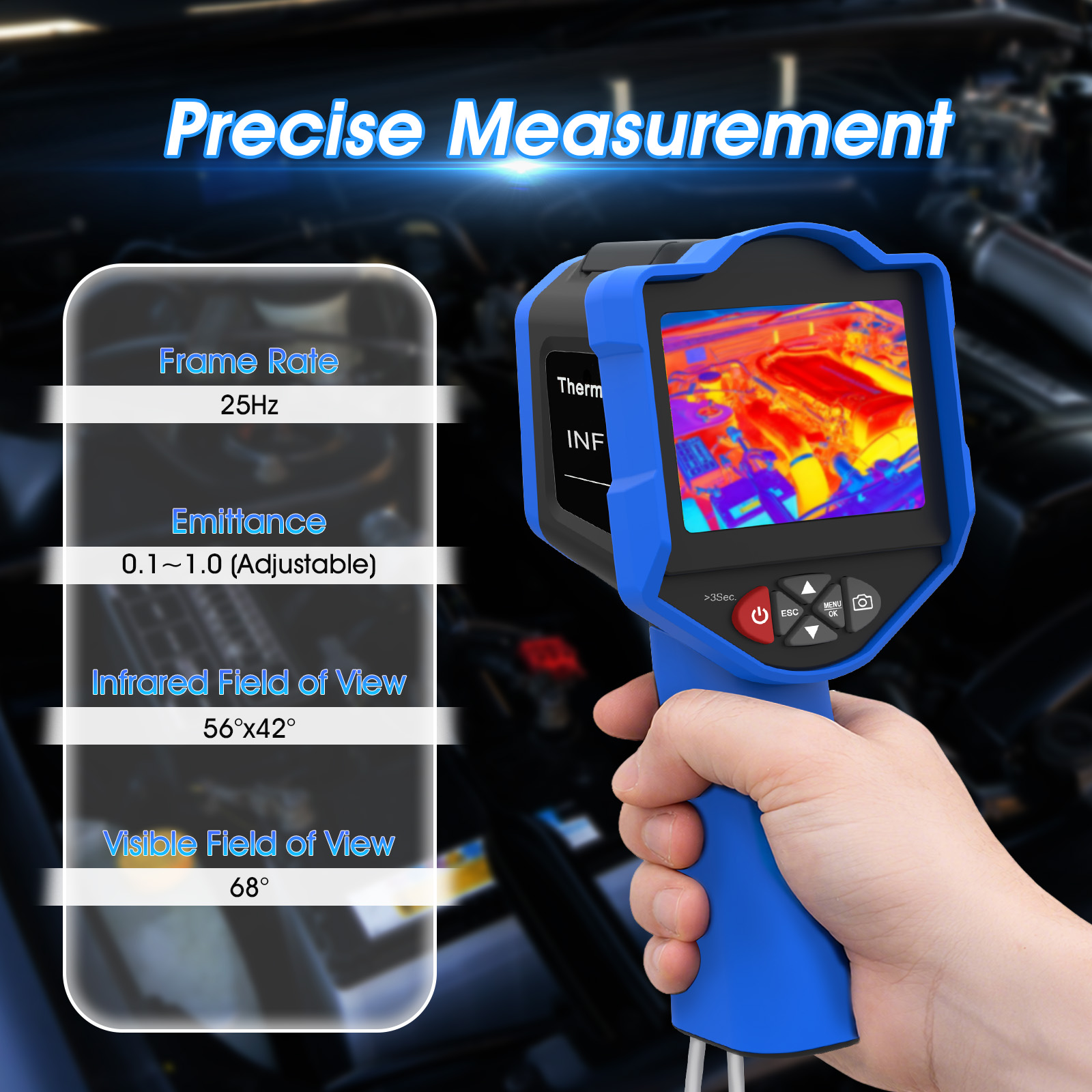 HoldPeak Thermal Imaging Camer - Smart Home Hvac ulasan dan harga