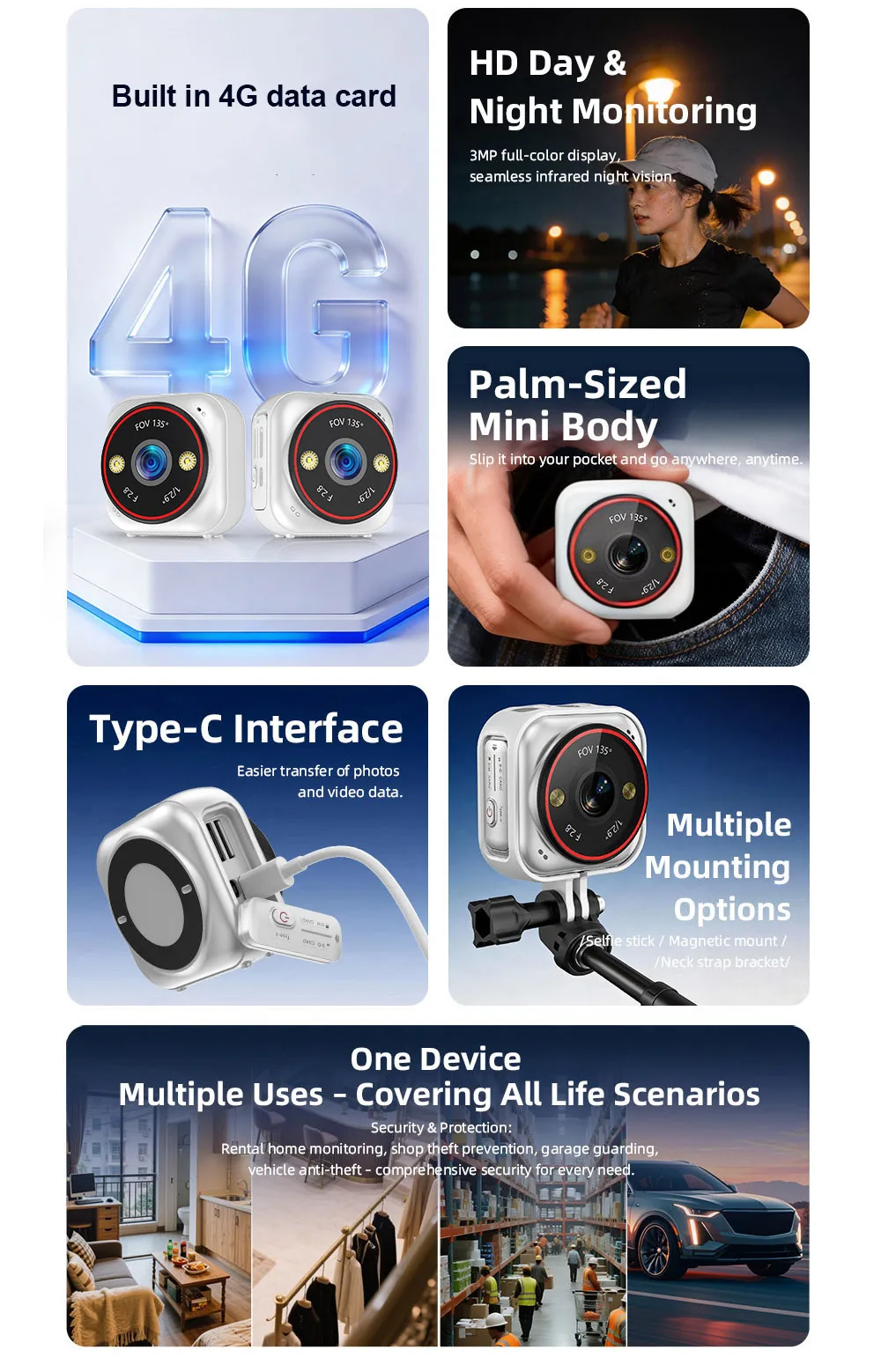 LS VISION 4G SIM Pocket Camera - Smart Home Battery Camera Ezviz ulasan dan harga